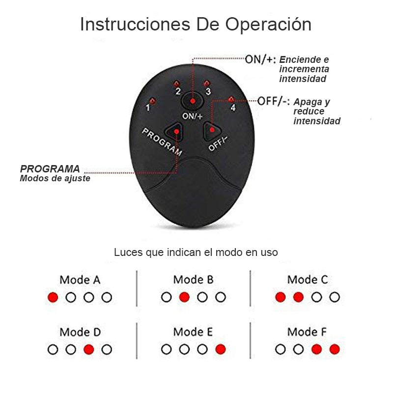 PowerMuscle™ Estimulador Muscular Eléctrico EMS